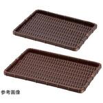PP角型浅ざる(濃茶) OTシリーズ トーダイ