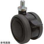 双輪キャスター Φ60 自在 ダブル ストッパー付 ネジ式 TEシリーズ 東海キャスター
