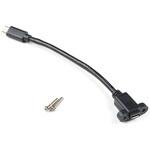 CAB-15464 Panel Mount USB Micro-B Extension Cable - 6" SPARKFUN