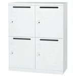 0581-1100 A4対応書庫 ホワイト 東洋事務器工業