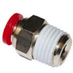 C01251638 ハーフユニオン形エア継手 コネクタA：R 3/8 オス コネクタB：プッシュイン16 mm チューブねじ込み 1袋 10個入 NORGREN