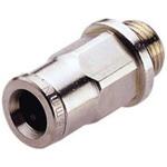 空圧ストレートねじ付きアダプタ コネクタA：G 3/8 オス コネクタB：プッシュイン12 mm チューブねじ込み 1袋 5個入 NORGREN