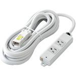 電源タップ ハーネスプラグ 3P 2個口 工事用 物件用 案件用 RoHS OAタップ エレコム