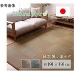 1051020063604 ラグ 国産 い草 消臭 抗菌防臭 滑り止め 防炎 市松 イケヒコ・コーポレーション