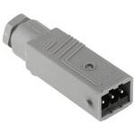932143106 STAS 3 N grey 電源コネクタ 産業用コネクタ STシリーズ ケーブルマウント プラグ グレー 1袋 100個入 Hirschmann Test & Measurement