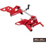 Mr Quick製 ホンダ モンキー125用 アルミ製 6ポディション バックステップ レッド MAD MAX(マッドマックス)