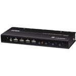 4ポート USB HDMI KVMPスイッチ(4K60p対応、2ポートUSB 2.0ハブ搭載) ATEN
