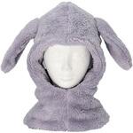 あったかボア フード付ネックウォーマー/うさ耳/パープル ゴートレイド