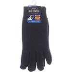GG242508 紳士 裏起毛カチオンフリース手袋/タッチパネル対応/ブラック ゴートレイド