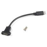 CAB-15455 Panel Mount USB-C Extension Cable - 6" SPARKFUN