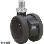 TE50N3SL-19 双輪キャスター Φ50 自在 ストッパー付 ネジ式 東海キャスター
