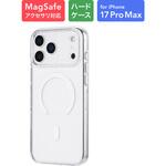 LN-MIL25MCMWH iPhone 17 Pro Max 超透明ハードケース 「MASTER CLEAR mag」 クリア/ホワイト MagSafeアクセサリが使える MSソリューションズ