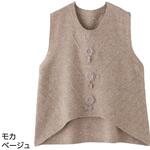 821971 花モチーフ付ベスト ケアファッション