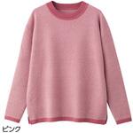 821978 もちのびヘリンボン付け袖セーター ケアファッション