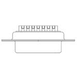 F25S0G1 / 1727040070 D-subコネクタ 25極 メス パネルマウント FCT - A MOLEX COMPANY