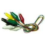 TLA-81 テストリード 0.1SQ 両端シールドリップS付コード 赤/黒/緑/黄/白 450mm T.SIN(テイシン電機)