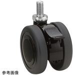 TE75N16SL-25 双輪キャスター Φ75 自在 ストッパー付 ネジ式 TEシリーズ 東海キャスター