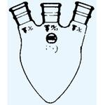 4029-2480 三頭ナシフラスコ 4029シリーズ 日本理化学器械(NRK)