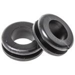 633-02030 HV1203-PVC-FR-BK 配線グロメット ケーブルグロメット 最大ケーブル径：10mm 1袋 100個入 ヘラマンタイトン(タイトン)