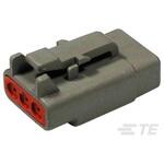 DTM06-3S 自動車用コネクタ 3極 メス メス端子用ハウジング TE CONNECTIVITY