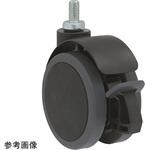 CT100N12SL-22-Y 振動・衝撃吸収 双輪キャスター Φ100 自在ストッパー付 ネジ式 CT100Nシリーズ 東海キャスター
