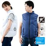 KAZEfit ファン付きウェア ベスト (ウェア、ファン2個、ケーブル、バッテリーセット) YAMAZEN(山善)
