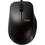 マウス 有線 抗菌 ブルーLED 3ボタン Mサイズ ケーブル長1m エレコム
