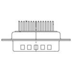 F09P1G1A / 1731090641 D-subコネクタ 9極 オス PCBマウント 1箱 50個入 FCT - A MOLEX COMPANY