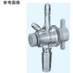 055-243T 吸引栓(PTFEコック 三方) 055シリーズ 日本理化学器械(NRK)