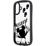 iPhone 17 ディズニー / Puffull 衝撃吸収 バンパー ハイブリッドケース / ミッキーマウスサイン レイ・アウト