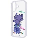 iPhone 17 ディズニー / 耐衝撃 ハイブリッドケース Charaful / スティッチ_お絵描き2 レイ・アウト