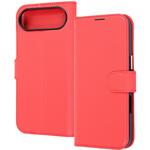 RT-P54ELC1/R iPhone Air 手帳型レザーケース シンプル マグネット / レッド レイ・アウト