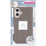 AJ-IP25M2-FN-SHCGY ajouter アジュテ iPhone 17 [FlipNote] 耐衝撃フリップノートケース チャコールグレー ajouter