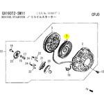 GX160T2-SM11 スプリング、リコイルスタータ (E/G号機1916817～使用) ホンダ