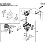 16100-Z4E-V11 GX100T-KRB2 キャブレーター 1個 ホンダ 【通販モノタロウ】
