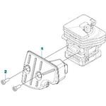 ゼノア エンジンチェーンソー GZ2800T 部品 マフラー ゼノア