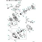 ゼノア エンジンチェーンソー GZ330 部品 Flywheel， ignition， and starter group ゼノア