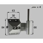 100角門柱用ヒンジ 持ち送り 新日軽(LIXIL)