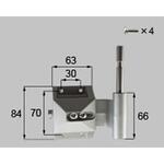 100角門柱用ヒンジ(下)持ち送り 新日軽(LIXIL)