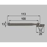 A8J1039R たてすべり窓用連結板(R) 新日軽(LIXIL)