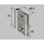 100角門柱用ヒンジ・直付調整ヒンジ(下)H：14用ヒジツボ 新日軽(LIXIL)