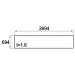カーポート ネスカRレギュラー屋根材セット(熱吸ポリカ)1枚入W27L50・57 TOEX(LIXIL)