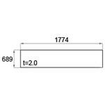 8RDD13NC カーポート フーゴRパーク屋根材セット(熱遮FRP板DR)1枚入W18 TOEX(LIXIL)