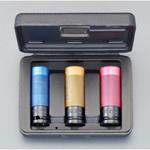 EA164DZ-200 1/2"DR/17-21mm ホイールナット用インパクトソケット エスコ