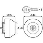 Z-5101-DVAE 交換用シリンダーセット1ロック Z-5101-DVAE TOSTEM(LIXIL)