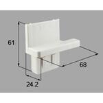 B8CY2407L 内召合框上端プルバーキャップ(L)(大型テラス) 新日軽(LIXIL)