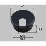 ZZ-0021-MAJM 天板配線キャップ(丸穴用) TOSTEM(LIXIL) ブラック色