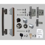 DHRZ3S 玄関セキュリティーサムターン付把手DN片開きS型グリップ内ダーク TOSTEM(LIXIL)