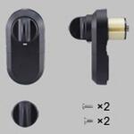 取替用セキュリティサムターン高級玄関ドア03電気錠用 TOSTEM