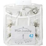 WHITE LAUNDRY  角ハンガー 42ピンチ ストリックスデザイン